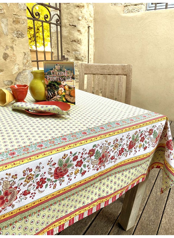 NAPPE ENDUITE GORDES DOUBLE BORDURE VERT